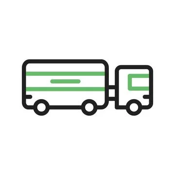 Truck icon vector image. Illustrazione stock