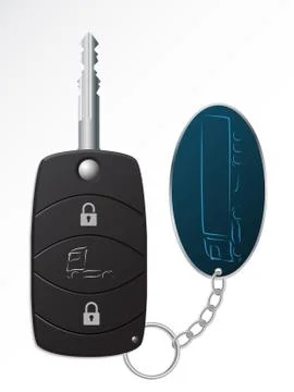 Truck ignition remote key Stock Illustration