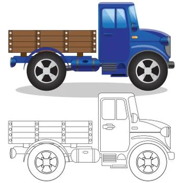 Truck. Stock Illustration