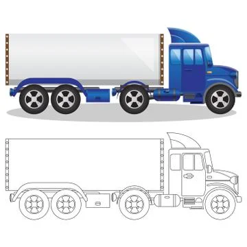 Truck. Stock Illustration