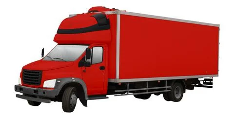 Truck on isolated background isolate Stock Illustration