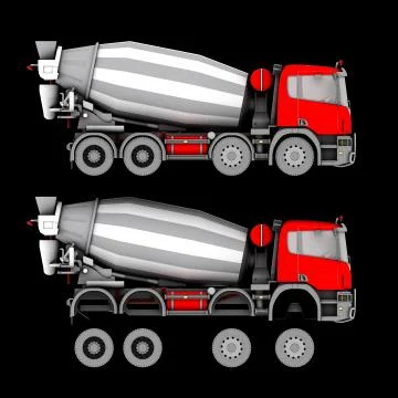 Truck isolated Illustrazione stock