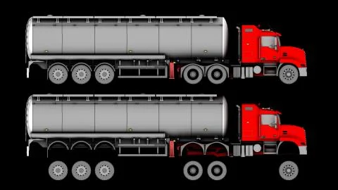 Truck isolated Illustrazione stock