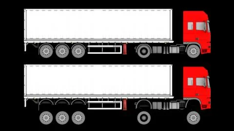 Truck isolated Illustrazione stock
