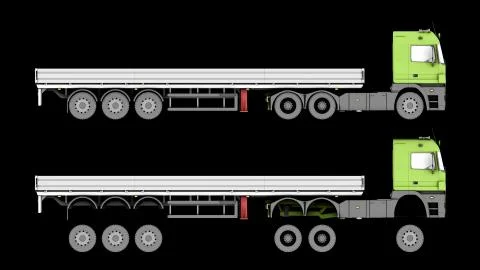 Truck isolated Stock Illustration