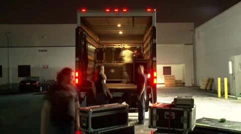 Truck Load Up Stock Footage 934476