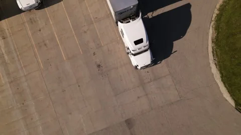 Truck loading area. warehouse and distribution center Stock Footage 247232455