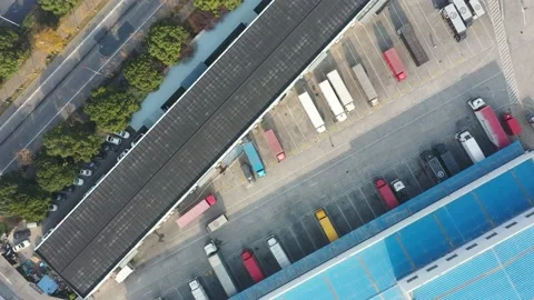 Truck is loading in Warehouse Stock Footage 166964290