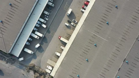 Truck is loading in Warehouse Stock Footage 166964426