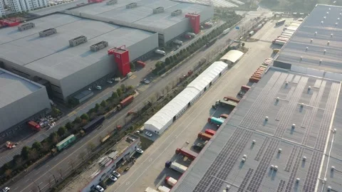 Truck is loading in Warehouse Video stock 167228718