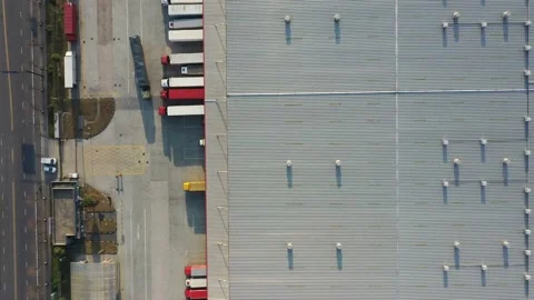 Truck is loading in Warehouse Stock Footage 167228813
