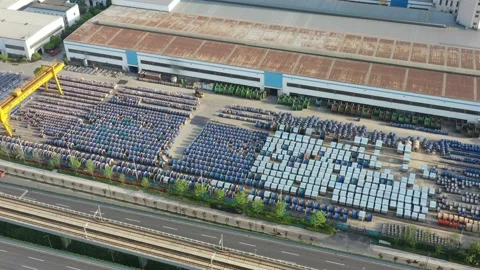 Truck is loading in Warehouse Stock Footage 184599179