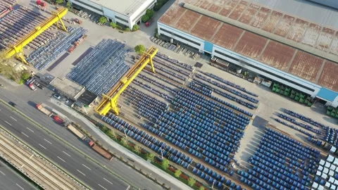 Truck is loading in Warehouse Stock Footage 184602184