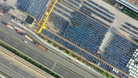 Truck is loading in Warehouse Stock Footage 184603254