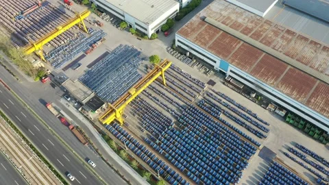 Truck is loading in Warehouse Stock Footage 184604377