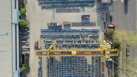 Truck is loading in Warehouse Stock Footage 184608029