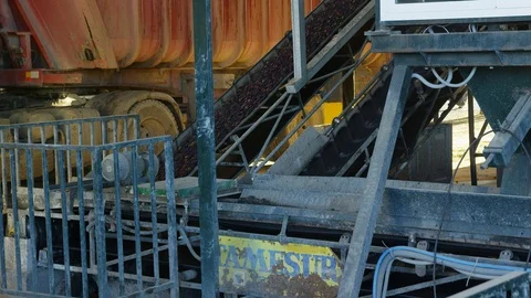 Truck, Lockdown, Medium Shot, Less Than 10 Seconds, Outdoors, Day, Industry, Video stock 95860822