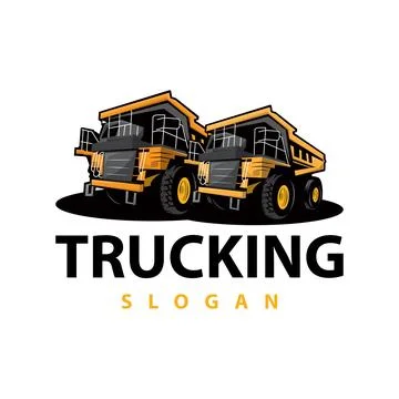 Truck logo heavy vehicle mining truck transportation design vector illustra.. Stock Illustration