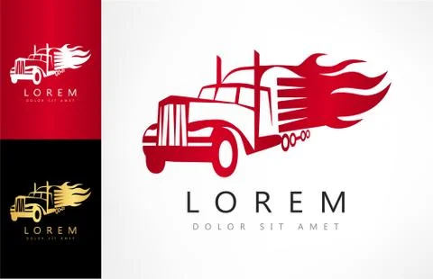 Truck logo Stock Illustration