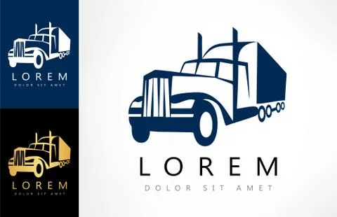 Truck logo Stock Illustration