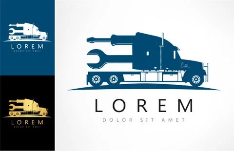Truck logo Stock Illustration