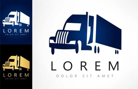 Truck logo Stock Illustration