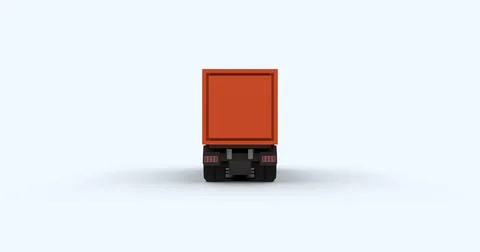 Truck low poly 3d image Stock Illustration
