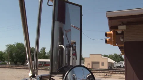Truck Mirror Stock Footage 35590623