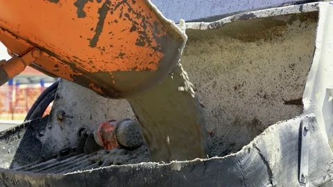 Concrete,Truck,Chute,Pouring,Wet,Cement,Mix,Into,A,Form - Transportation  Today