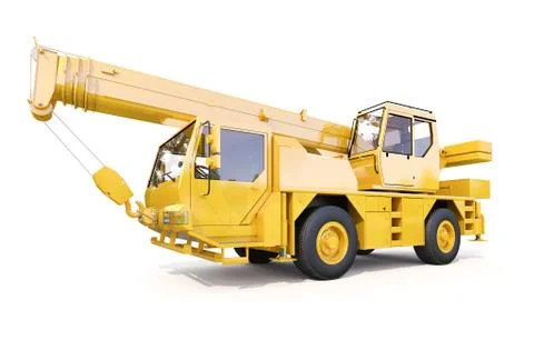 Truck mounted crane Stock Illustration