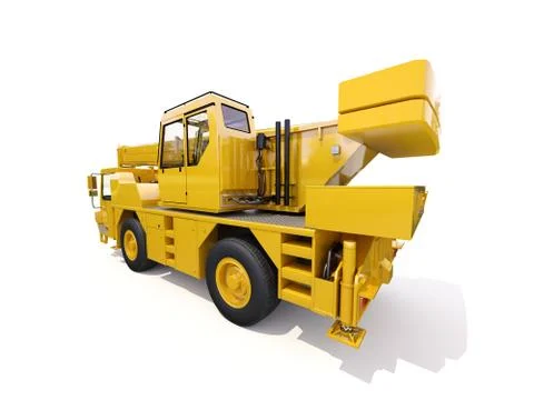 Truck mounted crane Stock Illustration