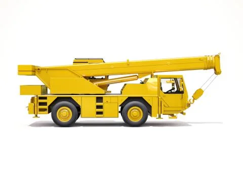 Truck mounted crane Stock Illustration