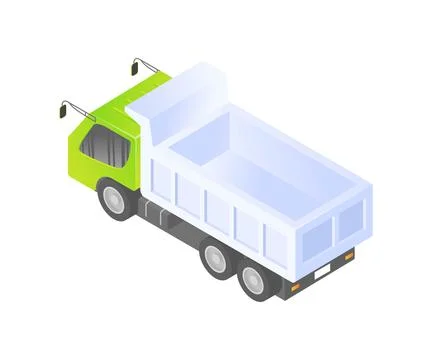 Truck with open bed Stock Illustration