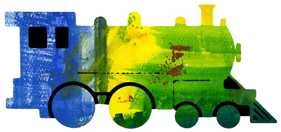 Truck or Train Abstract Artwork Illustrazione stock