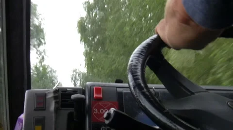 Truck or van driver driving 動画素材 44118845
