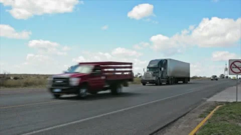 Truck Passing Stock Footage 10785138