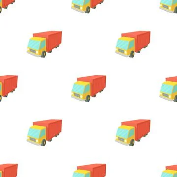 Truck pattern seamless vector Stock Illustration