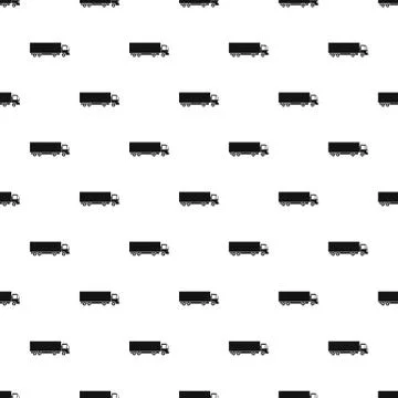 Truck pattern, simple style Stock Illustration