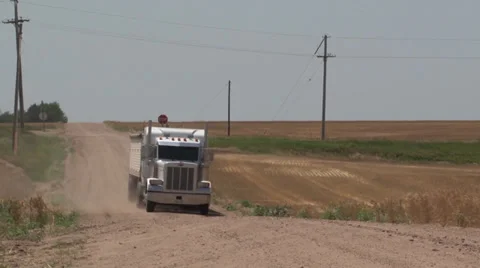 Truck pulling up Stock Footage 35595140