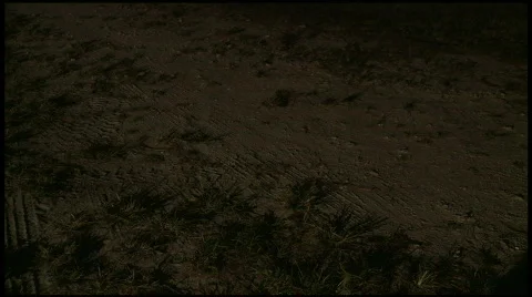 Truck pulls into driveway Stock Footage 354535