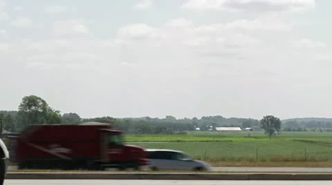 Truck Pulls Up Stock Footage 22795938