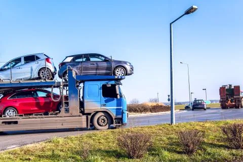 The truck on a ring Stock Photos