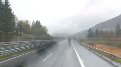 Truck on the road Stock Footage 44520582