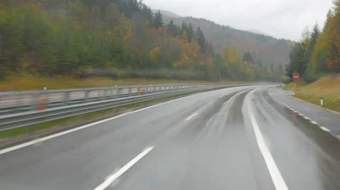 Truck on the road Stock Footage 44520836
