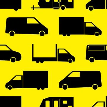 Truck seamless pattern 스톡 일러스트