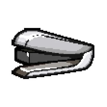 Truck stapler pixel art vector illustration Stock Illustration