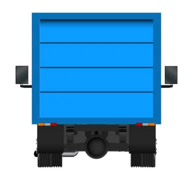 Truck template. Cargo van Vector illustration EPS 10 isolated on white back.. Stock-Illustration