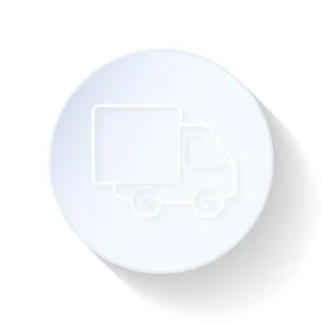 Truck thin lines icon Stock Illustration