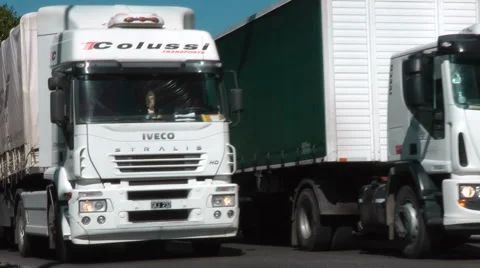 Truck Traffic 库存影片 4882631