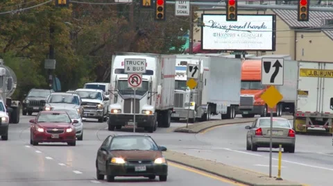 Truck traffic Stock Footage 51807576
